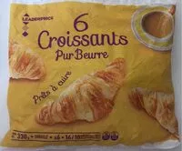 Mängden socker i 6 croissants pur beurre