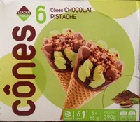 Mängden socker i 6 Cônes chocolat pistache