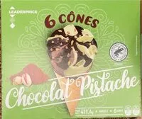 Mängden socker i 6 cônes chocolat pistache