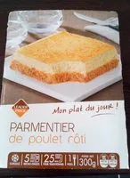 Mängden socker i Parmentier de Poulet Rôti