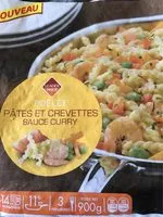 Mängden socker i Pates et crevettes sauce curry