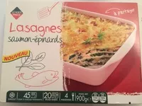 Mängden socker i Lasagnes Saumon-Épinards