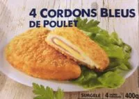 Mängden socker i Cordons bleus de poulet
