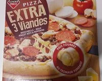 Mängden socker i Pizza extra 3 viandes