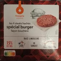 Mängden socker i Steaks hachés special burger façon bouchere