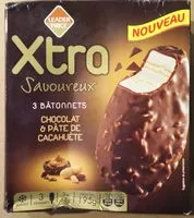 Mängden socker i Xtra Savoureux Chocolat & Pâte de Cacahuète