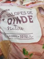 Mängden socker i Escalopes de dinde