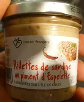 Mängden socker i Rillettes de sardine au pient d'Espelette