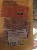 Mängden socker i Escalopes de dinde a la milanaise