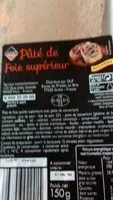 Mängden socker i Pâté de foie de porc supérieur