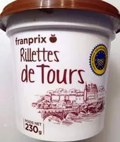 Mängden socker i Rillettes de Tours