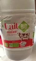 Mängden socker i Lait Bio Entier