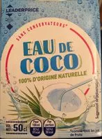 Mängden socker i Eau de coco