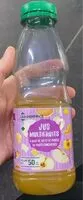 Mängden socker i Jus multifruits à base de jus et de purées de fruits concentrés