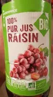 Mängden socker i Pur jus de raisin