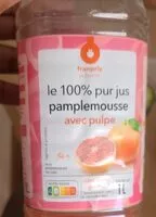 Mängden socker i 100% pur jus de pamplemousse avec pulpe