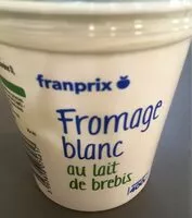 Mängden socker i Fromage blanc au lait de brebis