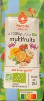 Mängden socker i 100% jus bio multifruits