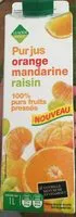 Mängden socker i Pur jus orange mandarine raisin