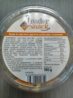 Mängden socker i Salade de chou blanc râpé et de carotte räpée