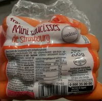 Mängden socker i Mini saucisses de Strasbourg