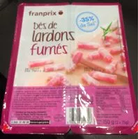 Mängden socker i Dés de lardon fumés