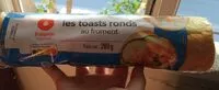 Mängden socker i Toasts ronds au froment