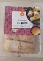 Mängden socker i Les nems au porc