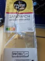 Mängden socker i Sandwich jambon emmental