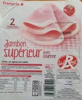 Mängden socker i Jambon supérieur avec couenne