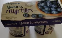 Mängden socker i yaourt gourmand à la myrtille