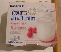 Mängden socker i Yaourts au lait entier aromatisé framboise