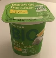 Mängden socker i Yaourt au lait entier saveur citron