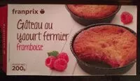 Mängden socker i Gâteau aux yaourt fermier, framboise