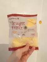 Mängden socker i Gruyère france râpé