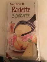 Mängden socker i Raclettes 3 poivres