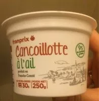 Mängden socker i Cancoillotte à l'ail