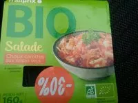 Mängden socker i salade chou carotte raisin bio