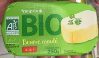 Mängden socker i beurre moulé doux bio