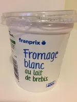 Mängden socker i Fromage blanc au lait de brebis