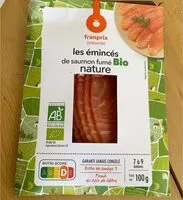 Mängden socker i les émincés de saumon fumé bio nature