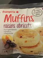 Mängden socker i Muffins raisins abricots