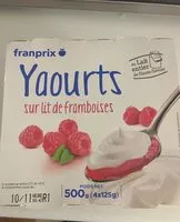 Mängden socker i yaourt brassé lait entier lit framboise
