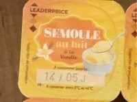 Mängden socker i Semoule au lait à la vanille