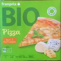 Mängden socker i Pizza aux 3 Fromages Bio 