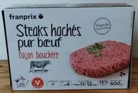 Mängden socker i Steaks hachés pur bœuf façon bouchère
