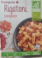Mängden socker i Rigatoni bolognaise
