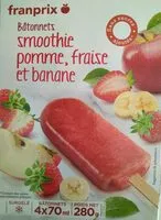 Mängden socker i Bâtonnets Smoothie pomme, fraise et banane