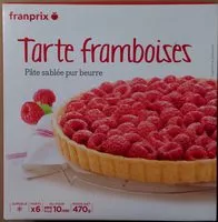 Mängden socker i Tarte Framboises pâte sablée pur beurre