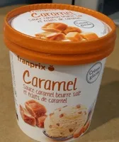 Mängden socker i Crème Glacée Caramel, Sauce Caramel Beurre Salé et Éclats de Caramel